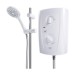 Picture of Triton Shower Electric T80 Pro-Fit c/w Rub Clean Head/Hose/Kit 9.5kW White/Chrome 