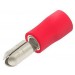 Picture of Unicrimp 4mm Male Bullet Terminal Pre-Insulated Red Pack=100 