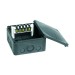 Picture of Wiska COMBI 1010 140x140x82mm PVC Adaptable Box c/w 5P Terminal 57A IP66 Black 