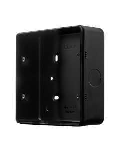 Click MetalClad Pro Matt Black 2 Tier 50mm Deep Mounting Box
