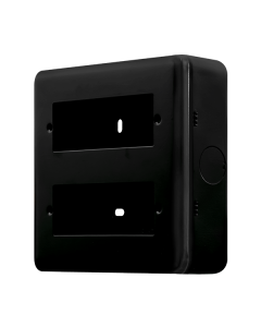 Click MetalClad Pro Matt Black 2 Tier MiniGrid® Unfurnished Plate - 12 Apertures - Metal Clad