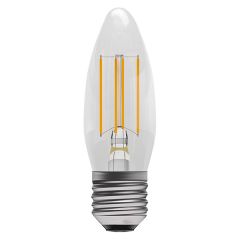 BELL 60705 LED Filament Clear Candle ES/E27 Lamp Non-Dimmable 3.3W 470lm 240V 2700K