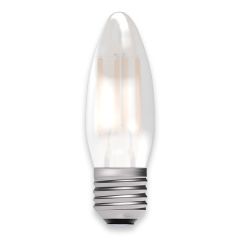 BELL 60709 LED Filament Satin Candle ES/E27 Lamp Non-Dimmable 3.3W 470lm 240V 2700K