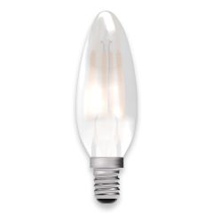 BELL 60724 LED Filament Satin Candle SES/E14 Lamp Dimmable 3.3W 470lm 240V 2700K