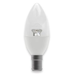 BELL 60563 3.9W Clear Candle LED Lamp SBC/B15 2700K 470lm