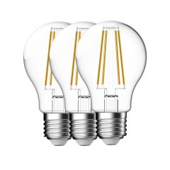 Nordlux 5181001323 Smart LED E27 Pk=3 Lamp A60 Globe Clear 360Deg Beam 7.8W 1055lm 2700K