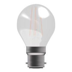BELL 60734 LED Filament Satin Round BC/B22 Lamp Non-Dimmable 3.3W 470lm 240V 2700K