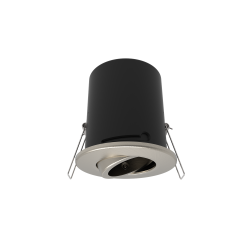 Kosnic ALI20T-SCH Aliso GU10 firerated downlight IP20 tilt satin chrome