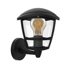 Kosnic DAIB-BLK Daintree wall lantern Bottom Arm with E27 Black
