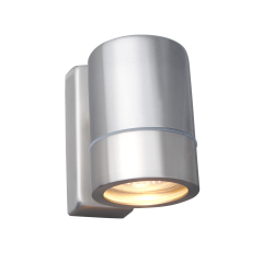 Robus R135-13 TRALEE 35W GU10 down wall light IP44 Brushed chrome single
