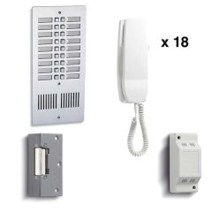 Bell 918 18 Way Audio Intercom Kit with Flush Panel