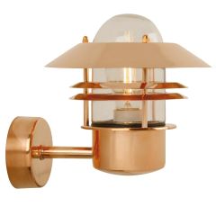 Nordlux 25011030 Blokhus E27 IP54 Wall Light 60W 23x22x25cm Copper