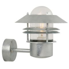 Nordlux 25011031 Blokhus E27 IP54 Wall Light 60W 23x22x25cm Galvanised