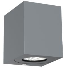 Nordlux 49711010 Canto Kubi 2 LED 2700K IP44 Wall Light 2x6W 500lm 10.4x8.7x10cm Grey