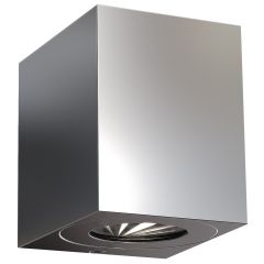 Nordlux 49711034 Canto Kubi 2 LED 2700K IP44 Wall Light 2x6W 500lm 10.4x8.7x10cm Stainless Steel
