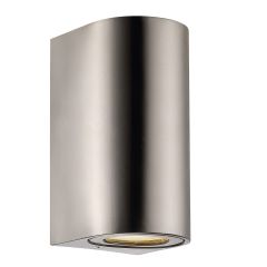 Nordlux 49721034 Canto Maxi 2 GU10 IP44 Wall Light 2x28W 17x8.7x10cm Stainless Steel