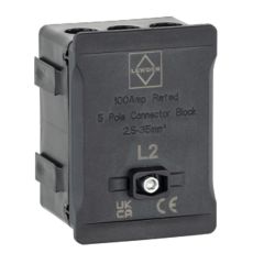 Lewden DT1005BK Distribution 5 Way Terminal 100A Black