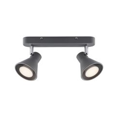 Nordlux 45770110 Eik 2 Spot GU10 IP20 Spotlight 35W 28.5x8.6x15cm Grey