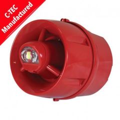 C-TEC ActiV Conventional Hi-Outpu W-2.75-9 Wall VAD c/w 100dB (A) Sounder (deep base)