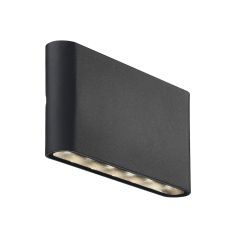 Nordlux 84181003 Kinver LED 3000K IP54 Wall Light 2x6W 570lm 9x17.5x3cm Black