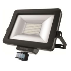 Timeguard LEDPRO50B+LEDPROSLB LEDPRO 50W LED Floodlight 4000K Black c/w PIR Sensor