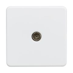 Knightsbridge SF0100MW TV outlet (Non-Isolated) - Matt white