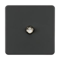 Knightsbridge SF0150AT SAT TV Outlet (Non-Isolated) - Anthracite