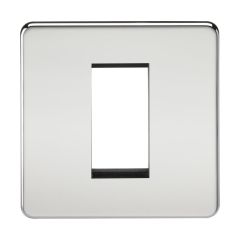 Knightsbridge SF1GPC 1G Modular Faceplate - Polished Chrome