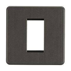 Knightsbridge SF1GSB 1G Modular Faceplate - Smoked Bronze