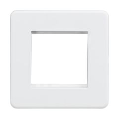 Knightsbridge SF2GMW 2G Modular Faceplate - Matt White