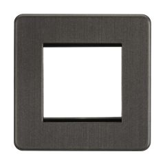 Knightsbridge SF2GSB 2G Modular Faceplate - Smoked Bronze