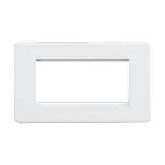 Knightsbridge SF4GMW 4G Modular Faceplate - Matt White