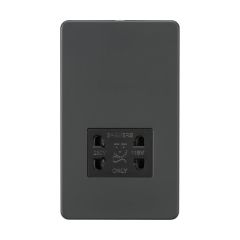 Knightsbridge SF8900AT 115V/230V Dual Voltage Shaver Socket - Anthracite with Black Insert