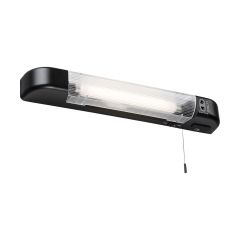 Knightsbridge SL6USBMB 230V IP20 6W LED Shaver Light with Dual USB Charger - Matt Black