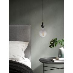 Nordlux 1421070 Lamp Avra Stripes LED E27 Filament 360Deg Beam 2W 150lm 2200K Clear