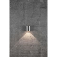 Nordlux 49701034 Canto 2 LED 2700K IP44 Wall Light 2x6W 500lm 10.4x8.7x10cm Stainless Steel