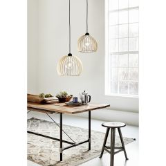 Nordlux 84823014 Chino 25 E27 IP20 Pendant 60W 23x25cm Wood