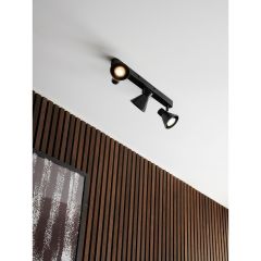 Nordlux 45780103 Eik 3 Spot GU10 IP20 Spotlight 35W 15x28.5x28.5cm Black