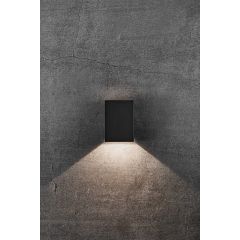 Nordlux 2019041003 Wall Light Fold 10 LED 3000K IP54 2x3.5W 200lm 14.8x10.5x5cm Black
