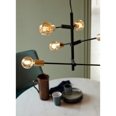Nordlux 48933003 Josefine E27 IP20 Pendant 6x28W 79x55x55cm Matt Black