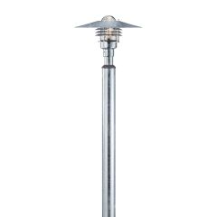 Nordlux 25168031 Vejers Garden E27 IP54 Post Light 60W 215x39cm Stainless Steel