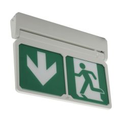 Ansell Adler 5 in 1 Emergency Exit Sign 3hrNM/M 2W 6500K White