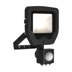 Ansell ACAE10/1/CW/B/PIR Calinor EVO 10W LED Floodlight IP65 4000K 953lm Black c/w PIR
