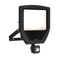 Ansell ACAE50/1/CW/B/PIR Calinor EVO 50W LED Floodlight IP65 4000K 4359lm Black c/w PIR