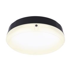Ansell ADLED1/BV/CCT/PC Delta 8W LED CCT Bulkhead IP65 Black/Visiluxe Photocell