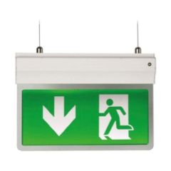 Ansell AE3LED/3M/W/ST Eagle LED 2.5W Hanging Exit Blade 3hrM/NM Self Test White c/w Driver & Legend