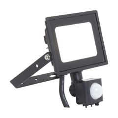 Ansell AEDELED10/WW/PIR Eden Compact Eco 10W LED Floodlight 3000K IP65 PIR c/w 1m Cable