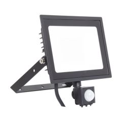 Ansell AEDELED50/WW/PIR Eden Compact Eco 50W LED Floodlight 4000K IP65 PIR c/w 1m Cable