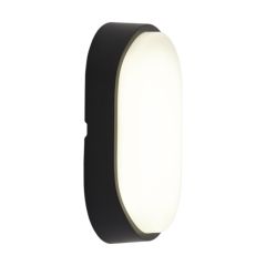Ansell AHELED/OB Helder LED Oval Bulkhead 4000K IP54 Black
