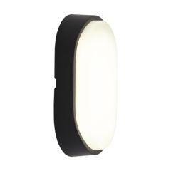 Ansell Helder LED Oval Bulkhead 4000K IP54 Black